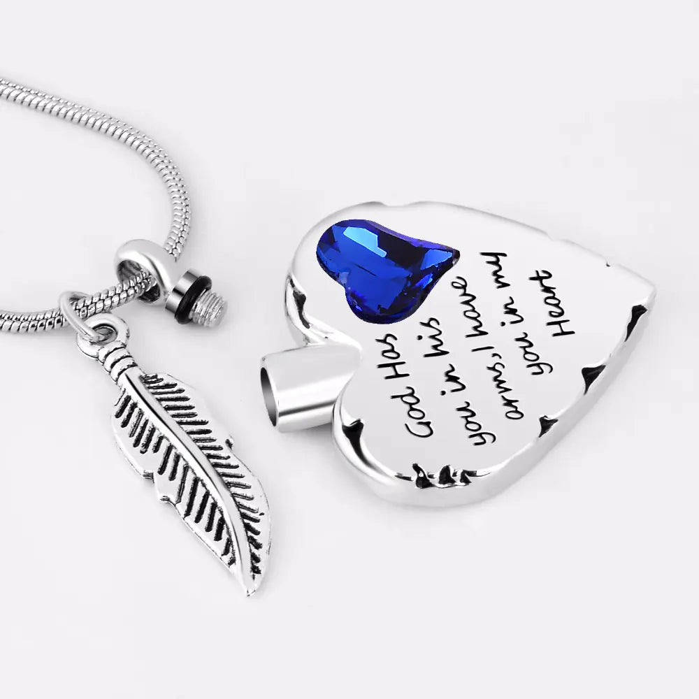 Swarovski Crystal Memorial Pendant for Ashes and Perfume