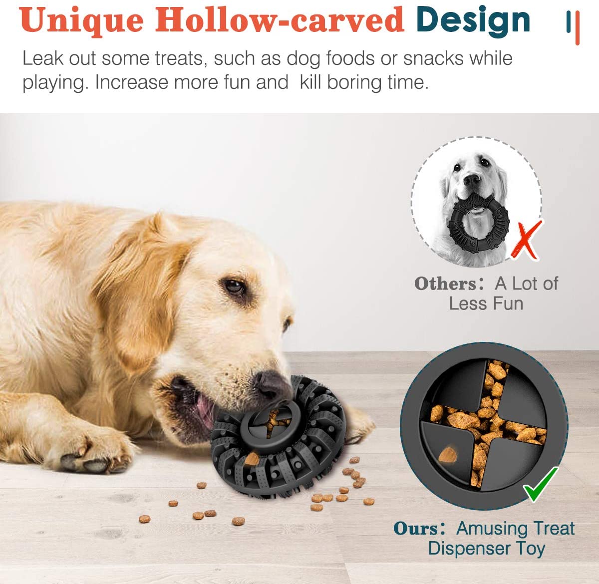 Chew Resistant Rubber Treat Toy