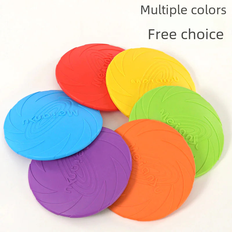 Dog Training Soft Rubber Frisbee