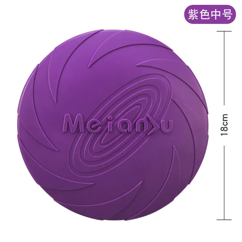 Dog Training Soft Rubber Frisbee