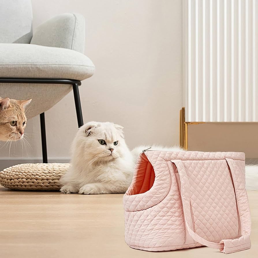 Quilted Korean-Style Pet Travel Bag