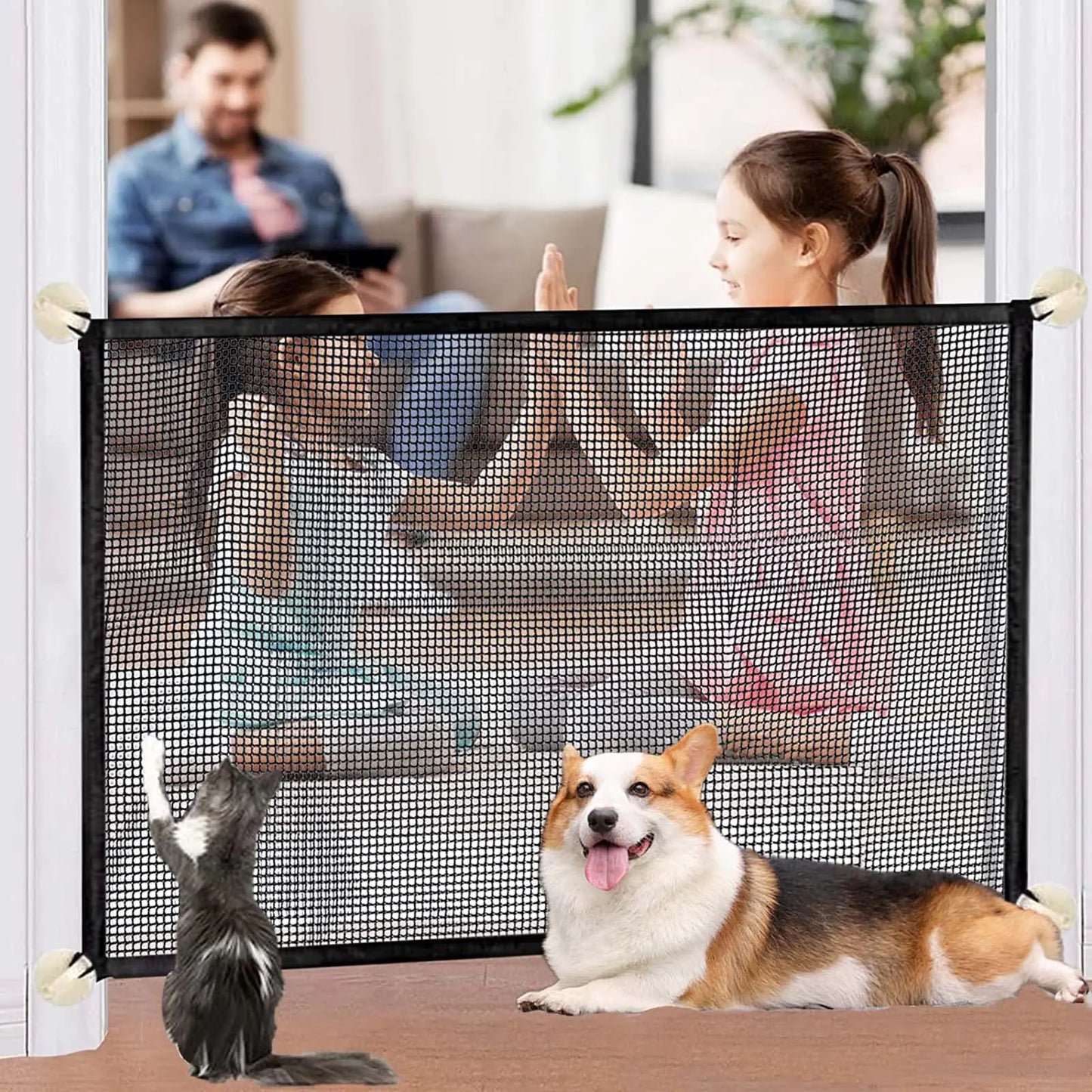 Portable Magic Safety Gate for Pets or Babies