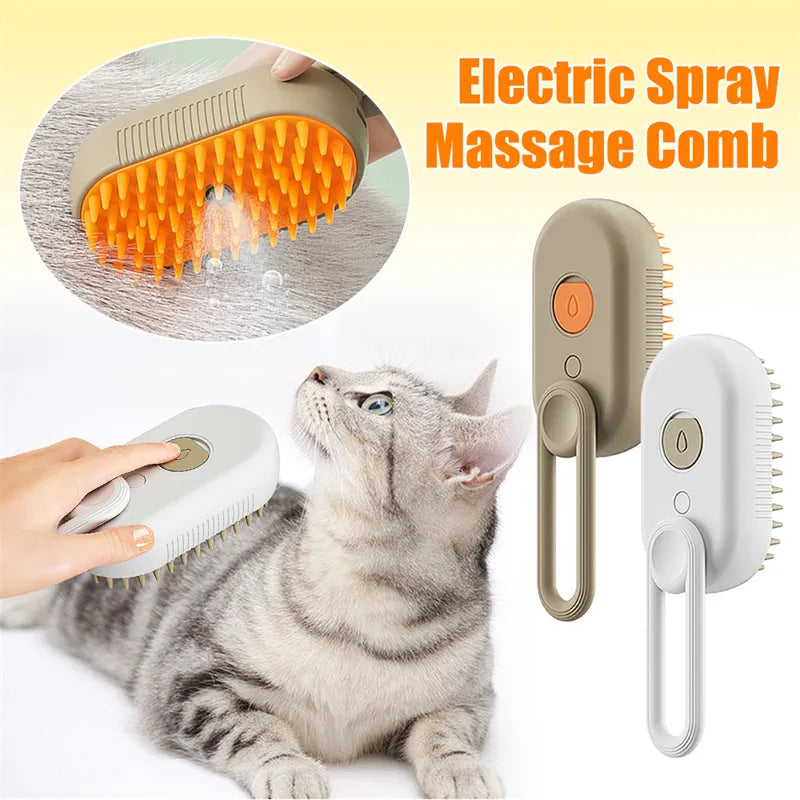 Paw-fect Pet Spa Massage & Steam Grooming Brush