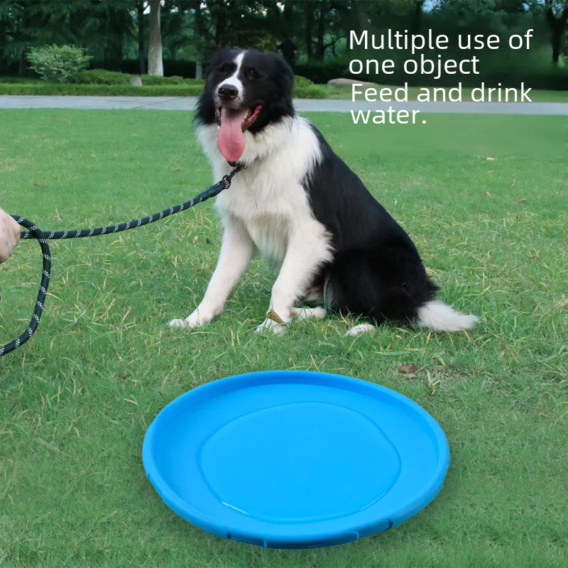 Dog Training Soft Rubber Frisbee