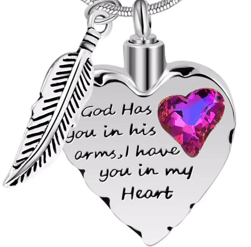 Swarovski Crystal Memorial Pendant for Ashes and Perfume