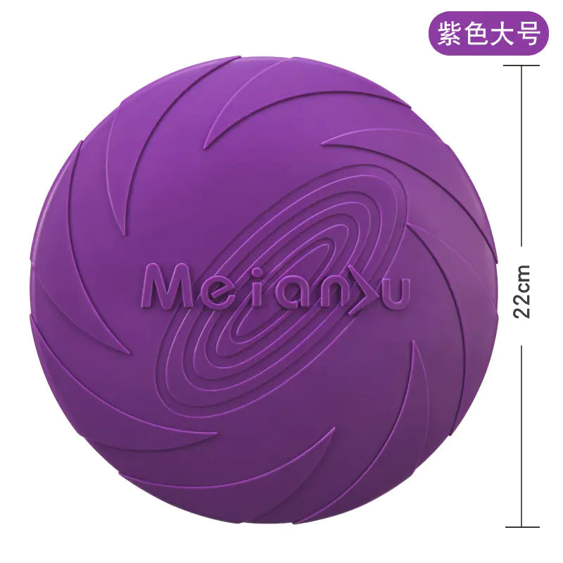Dog Training Soft Rubber Frisbee
