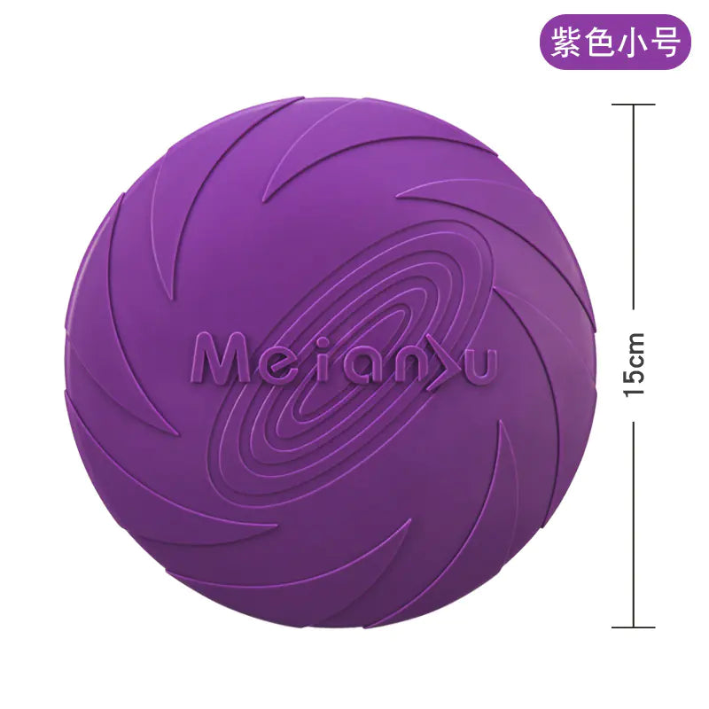 Dog Training Soft Rubber Frisbee