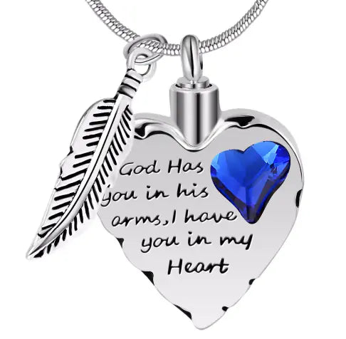 Swarovski Crystal Memorial Pendant for Ashes and Perfume