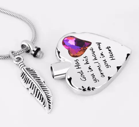Swarovski Crystal Memorial Pendant for Ashes and Perfume
