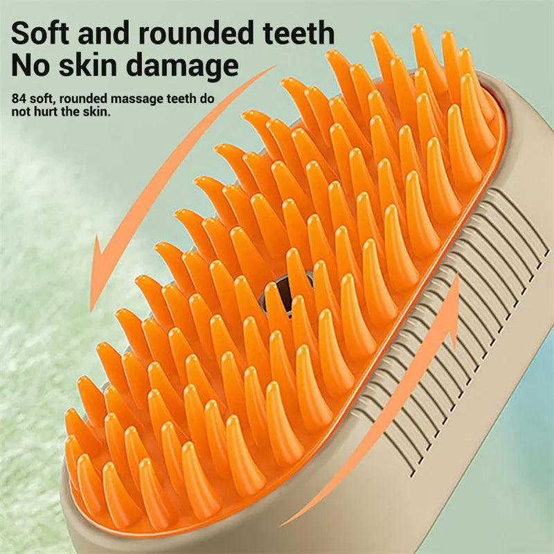 Paw-fect Pet Spa Massage & Steam Grooming Brush