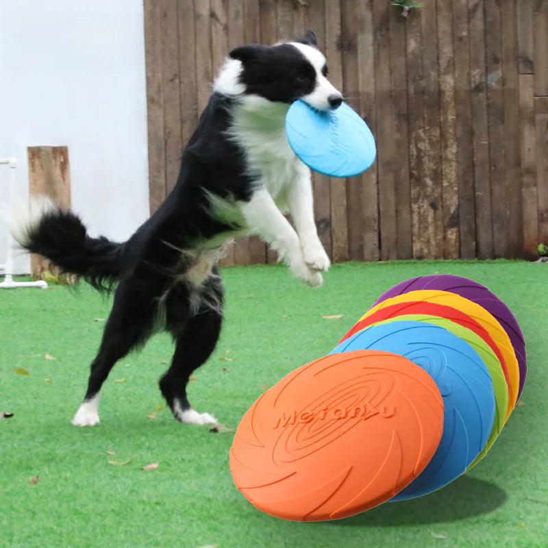 Dog Training Soft Rubber Frisbee