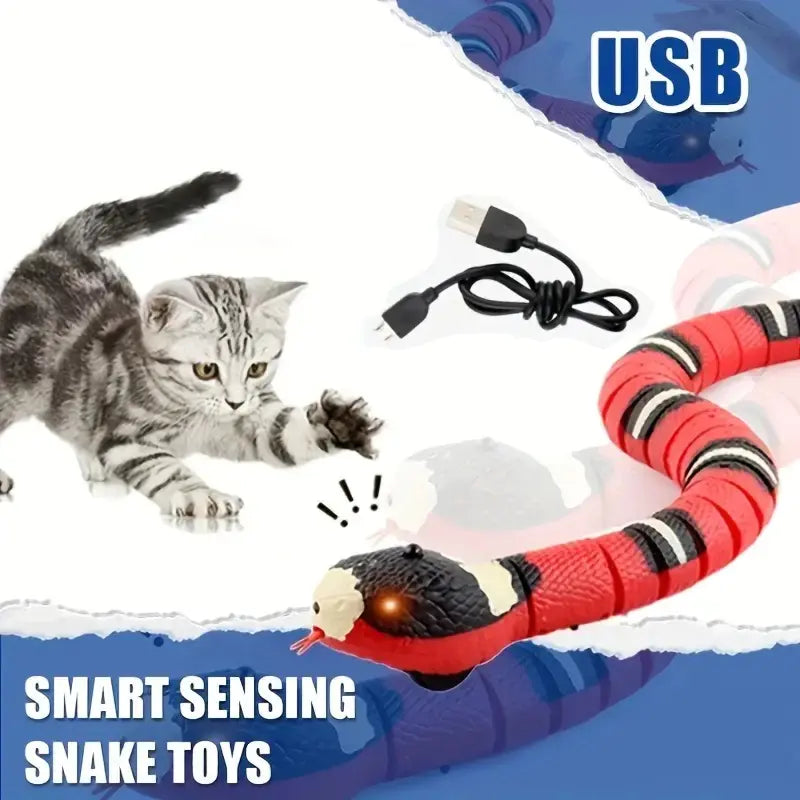 Interactive Snake Rechargable Toy for Cats