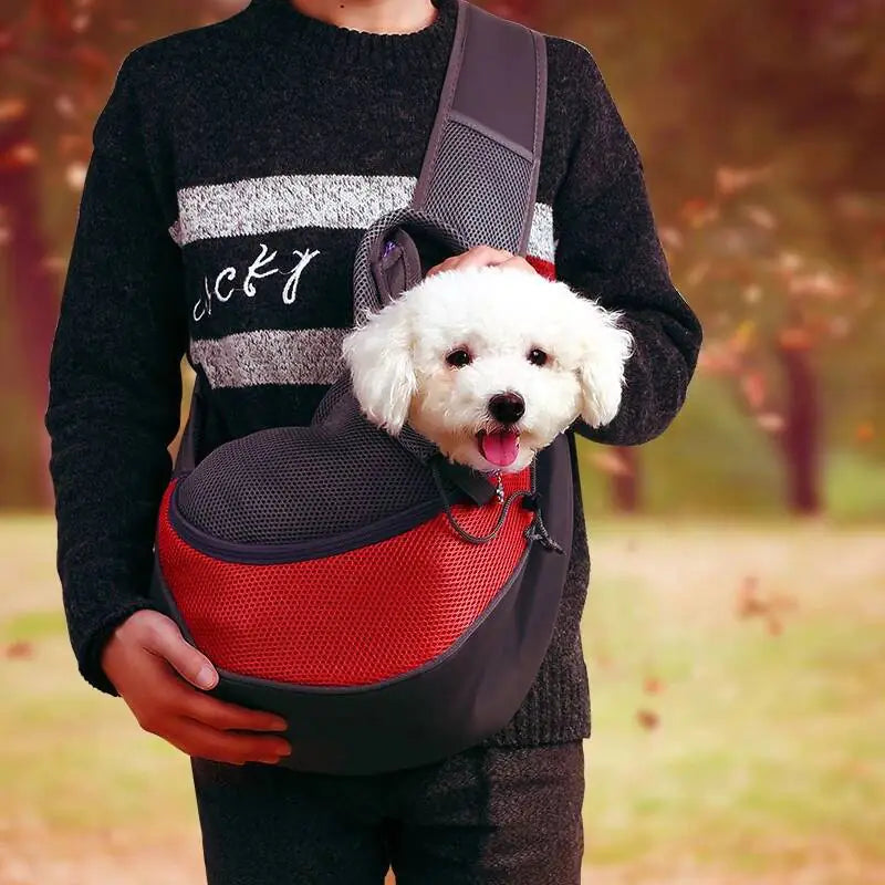 Mesh Dog or Cat Bag for Travel and Comfort