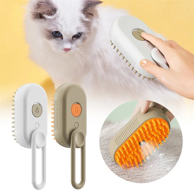 Paw-fect Pet Spa Massage & Steam Grooming Brush