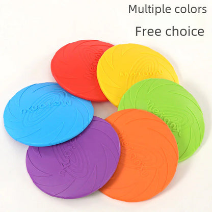 Dog Training Soft Rubber Frisbee