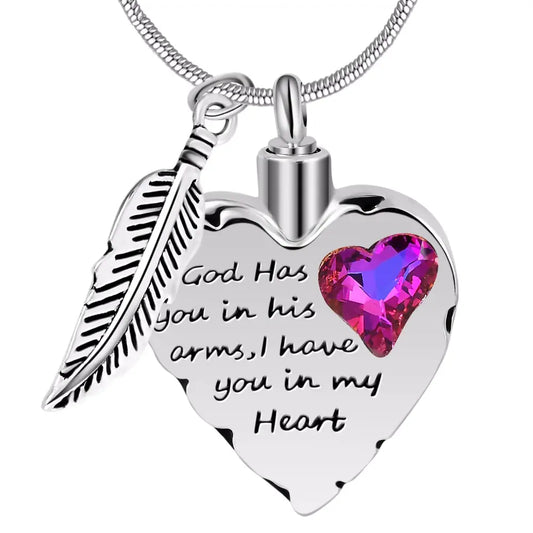 Swarovski Crystal Memorial Pendant for Ashes and Perfume