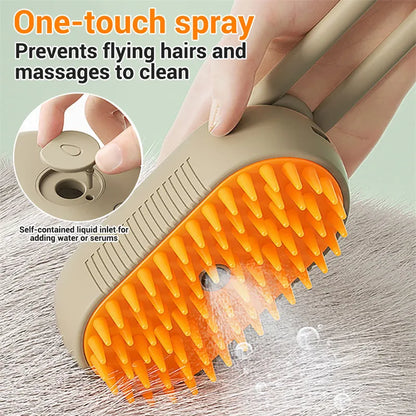 Paw-fect Pet Spa Massage & Steam Grooming Brush