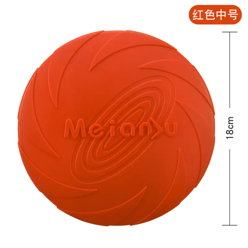 Dog Training Soft Rubber Frisbee
