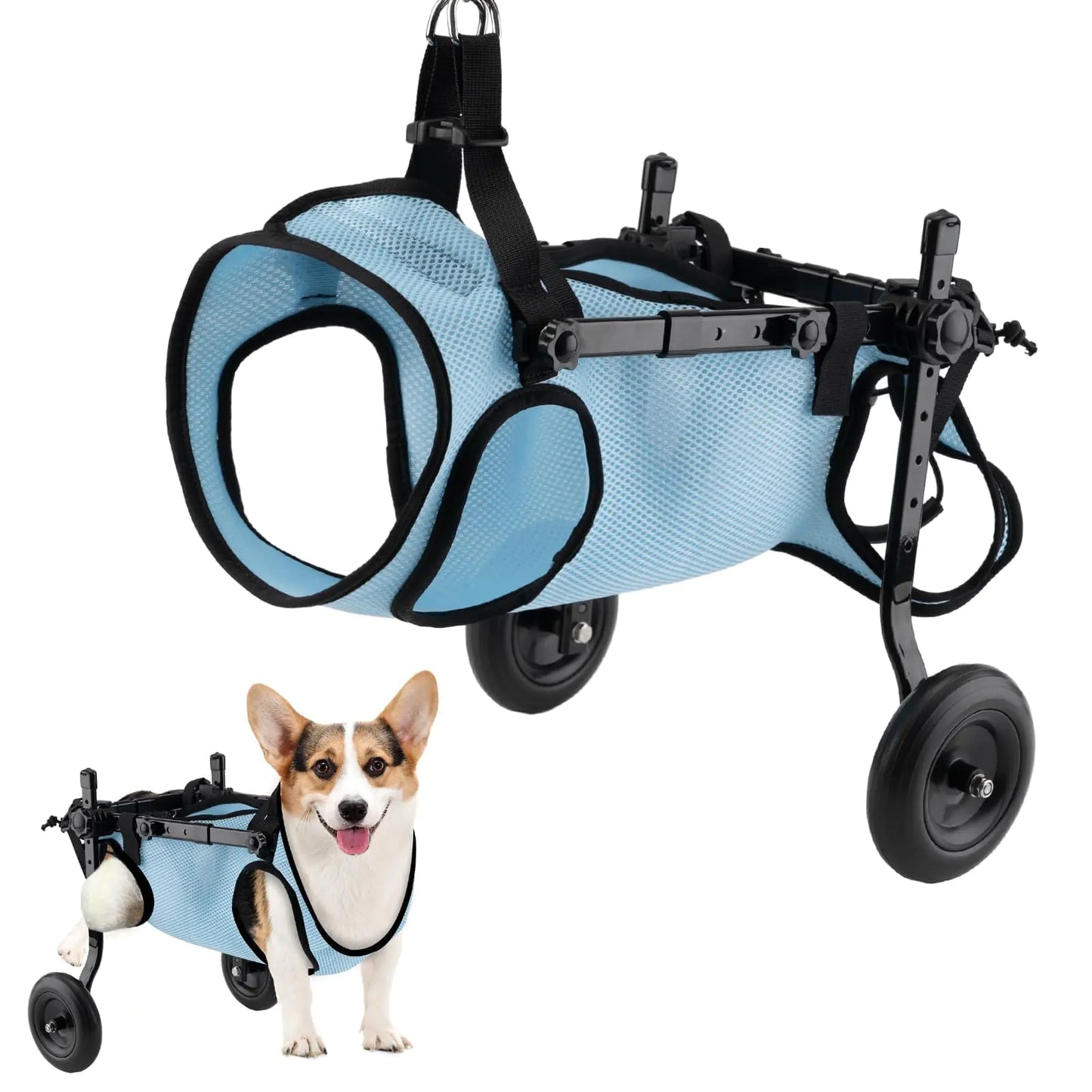 Pet Joy Adjustable Dog Wheelchair XS