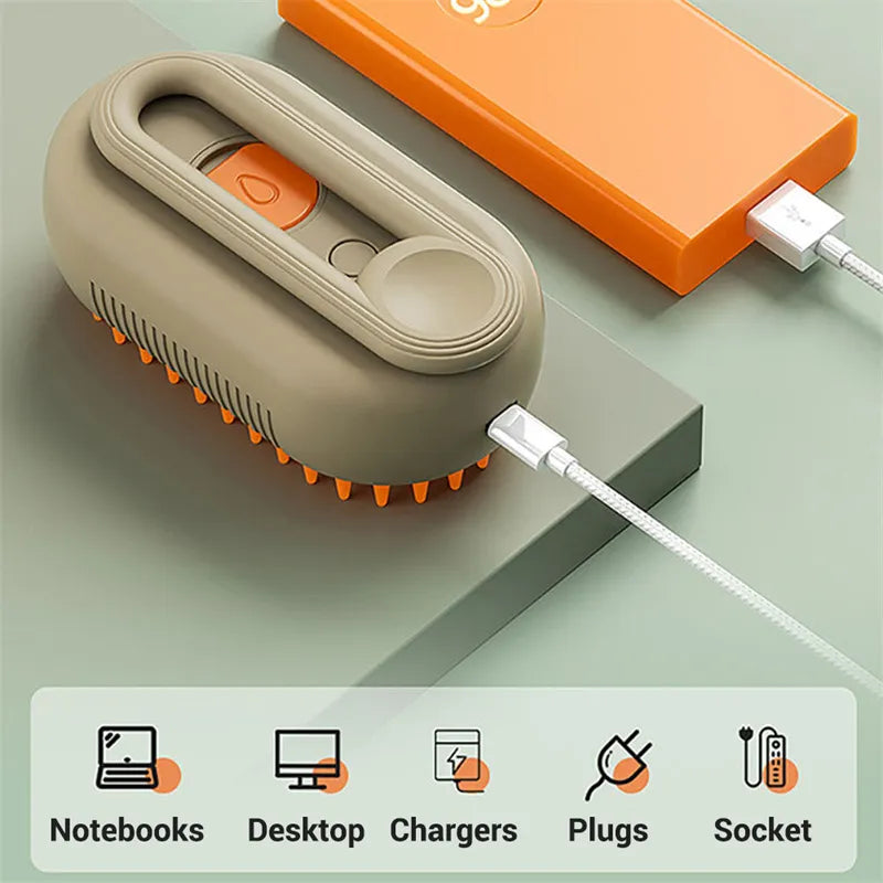 Paw-fect Pet Spa Massage & Steam Grooming Brush