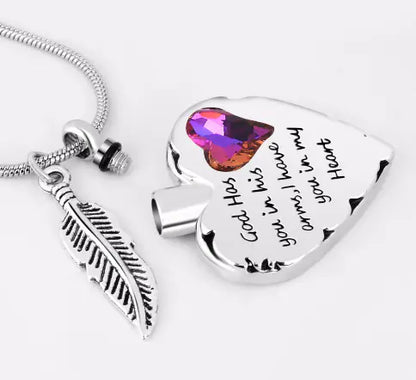 Swarovski Crystal Memorial Pendant for Ashes and Perfume